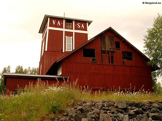 Vasaschaktets lave med skrädhus. Foto John Thoweman 2005