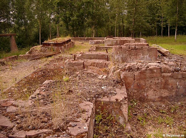 Fundament i det f.d. anrikningsverket. Foto: John Thoweman